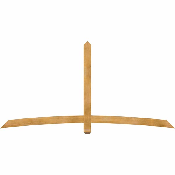 Ekena Millwork Bellingham Rough Sawn Timber Gable Bracket, Western Red Cedar, 96"W x 48"H x 2"D x 4"F, 12/12 Pitch GBW096X48X0204BEL00RWR - main